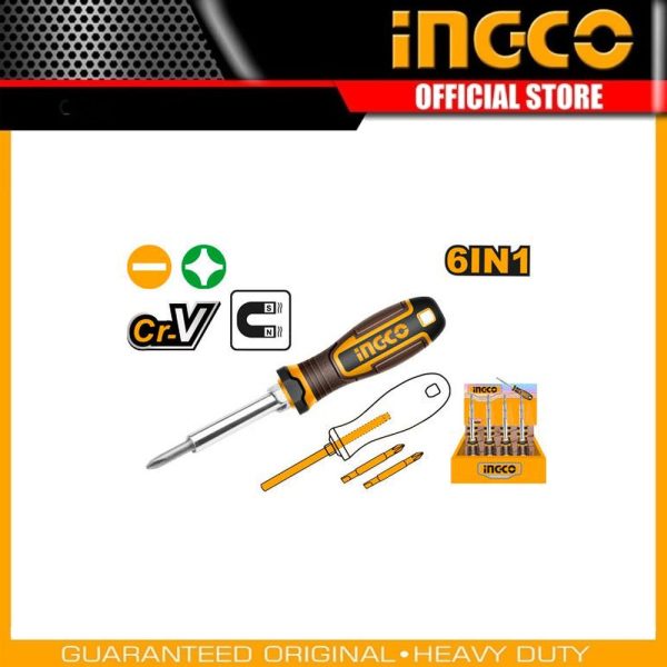 6 In 1 screwdriver set AKISD0608 | Company: INGCO | Origin: China