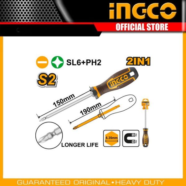 2 In 1 screwdriver set AKISD26150 | Company: INGCO | Origin: China