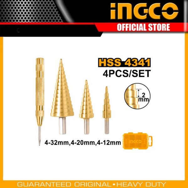Step drill bit set AKSDS2041 | Company: INGCO | Origin: China