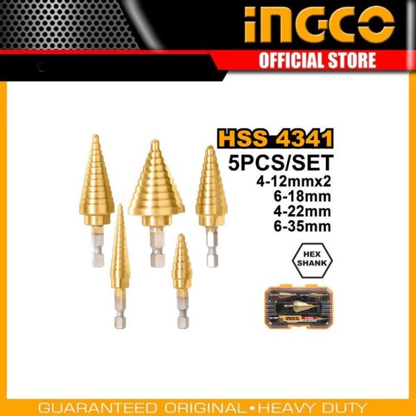 Step drill bit set AKSDS2051 | Company: INGCO | Origin: China