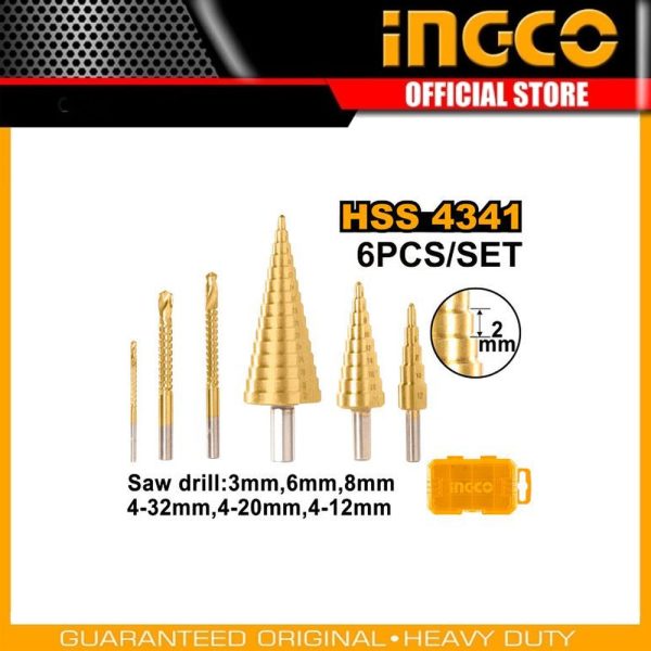 Step drill bit set AKSDS2061 | Company: INGCO | Origin: China