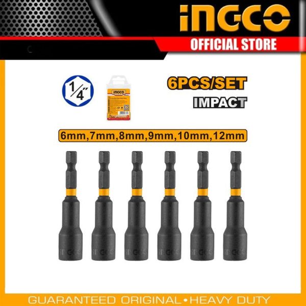6 Pcs impact magnetic
nut set AMN65061 | Company: INGCO | Origin: China