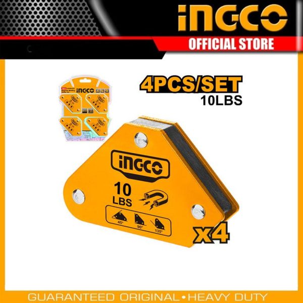 4 Pcs magnetic
welding holder set AMWH4001 | Company: INGCO | Origin: China