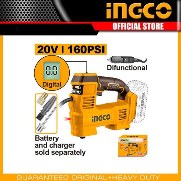 Cordless auto air
compressor CACLI2012 | Company: INGCO | Origin: China