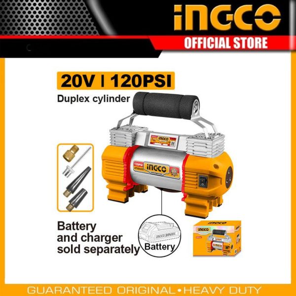 Cordless auto air
compressor CACLI2026 | Company: INGCO | Origin: China