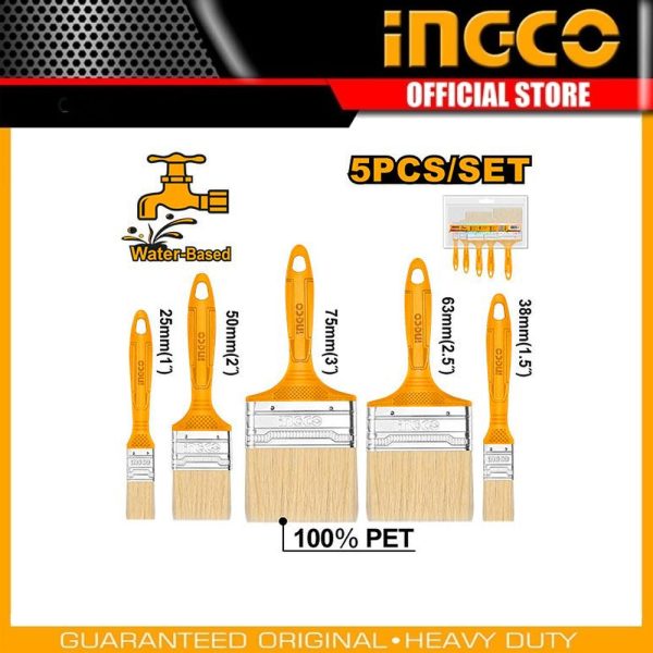 5 Pcs paint brush set CHPTB7850502 | Company: INGCO | Origin: China