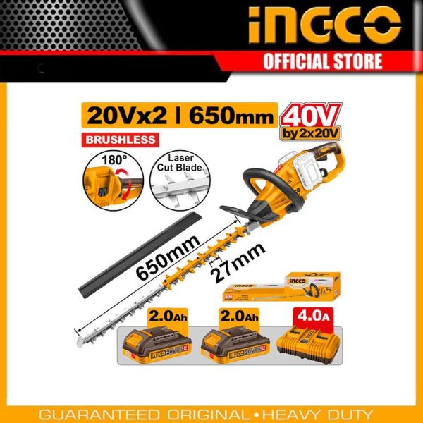 Cordless hedge
trimmer CHTLI400282 | Company: INGCO | Origin: China