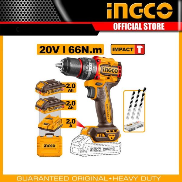 Compact Brushless
Cordless Impact Drill CIDLI20668 | Company: INGCO | Origin: China