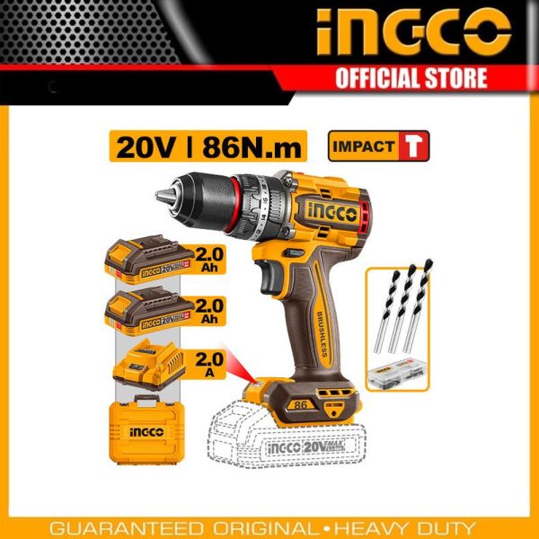 Brushless Cordless
Impact Drill CIDLI208687 | Company: INGCO | Origin: China