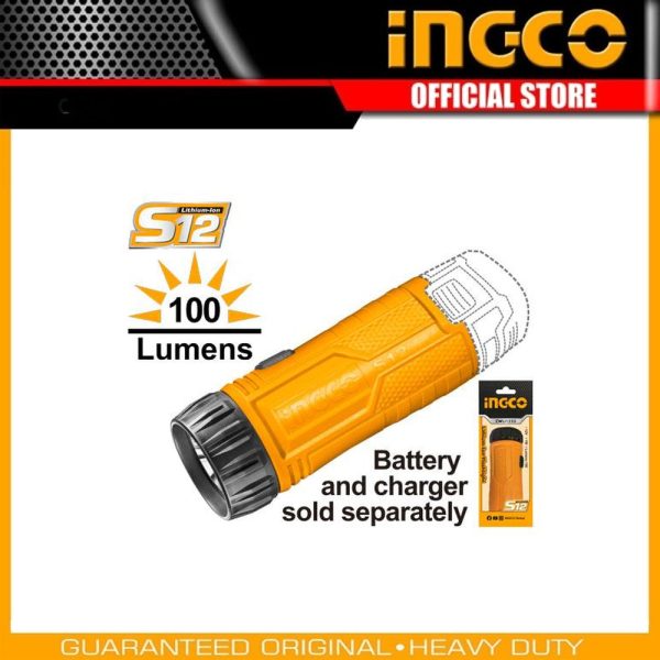 12V Cordless
Flashlight 100 lumens CWLI1223 | Company: INGCO | Origin: China