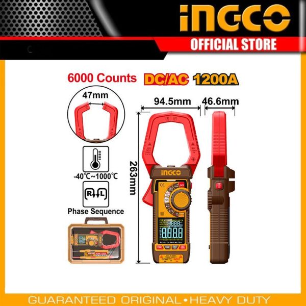 DC/AC clamp meter DCM610002 | Company: INGCO | Origin: China