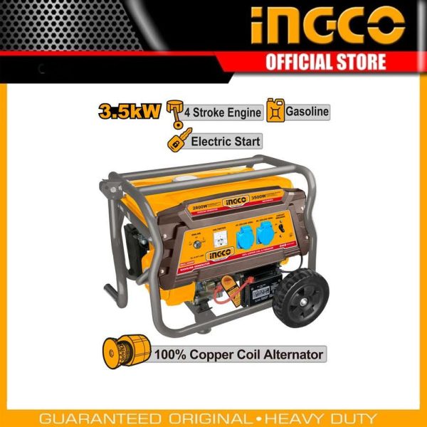 Gasoline generator GE35006ES | Company: INGCO | Origin: China
