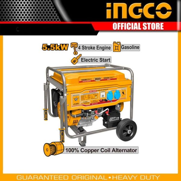 Gasoline generator GE55003 | Company: INGCO | Origin: China