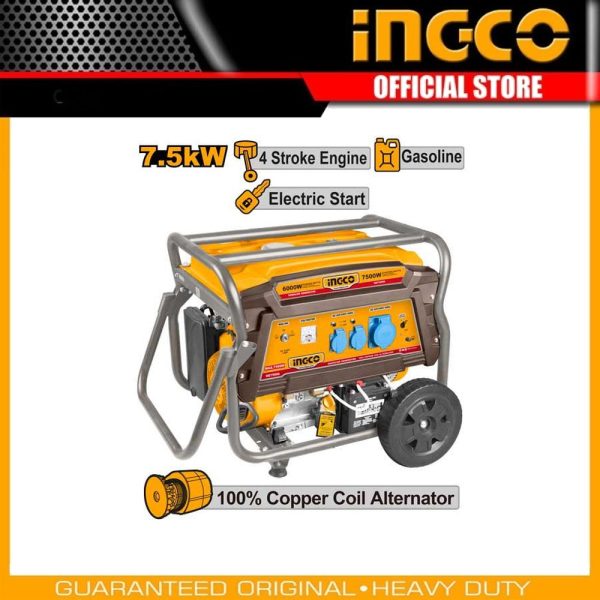 Gasoline generator GE75006 | Company: INGCO | Origin: China