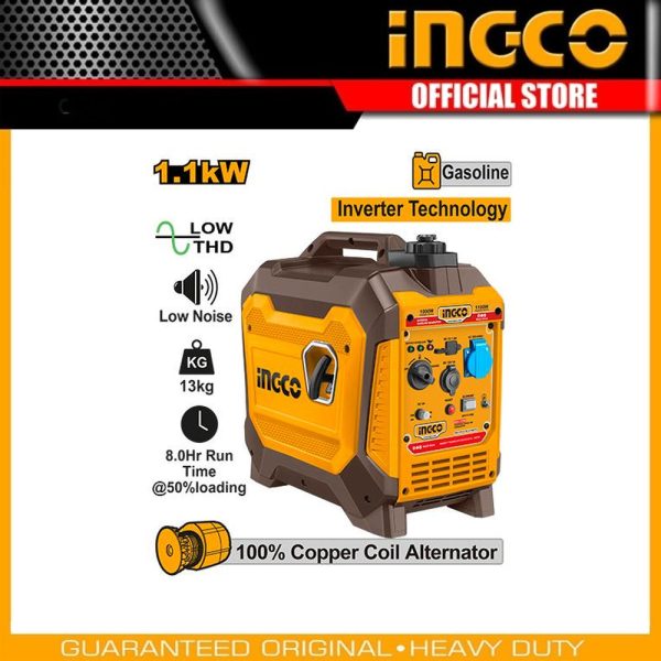 Inverter gasoline
generator GEI15006 | Company: INGCO | Origin: China