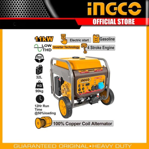 Inverter gasoline
generator GEIF120001 | Company: INGCO | Origin: China