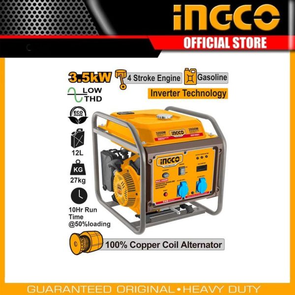 Inverter gasoline
generator GEIF40001 | Company: INGCO | Origin: China
