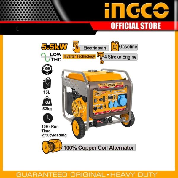 Inverter gasoline
generator GEIF55001 | Company: INGCO | Origin: China