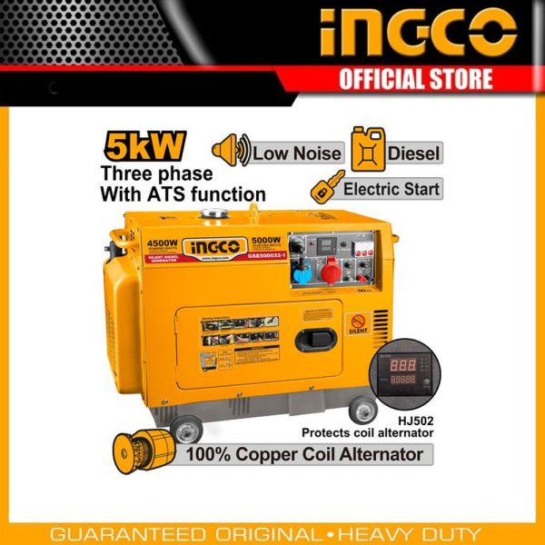 Silent diesel generator GSE500032-1 | Company: INGCO | Origin: China