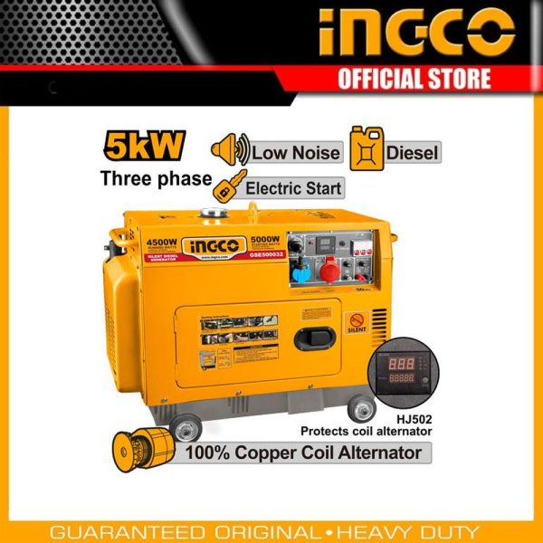 Silent diesel generator GSE500032 | Company: INGCO | Origin: China