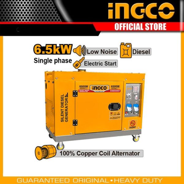 Silent diesel generator GSE65001 | Company: INGCO | Origin: China