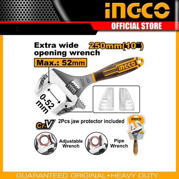 2 IN 1 adjustable
wrench HADWG0810 | Company: INGCO | Origin: China