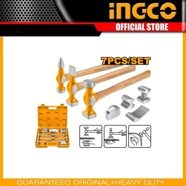 7 Pcs Body And
Fender Hammer Set HBAFH0712 | Company: INGCO | Origin: China