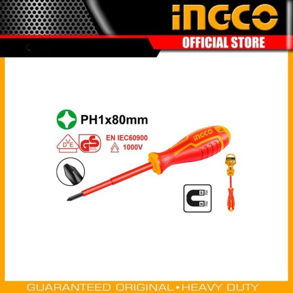 Insulated screwdriver HISD81PH180 | Company: INGCO | Origin: China