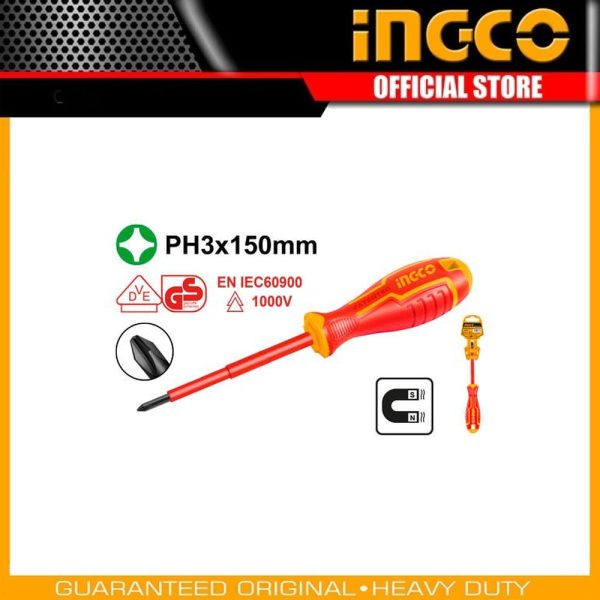 Insulated screwdriver HISD81PH3150 | Company: INGCO | Origin: China