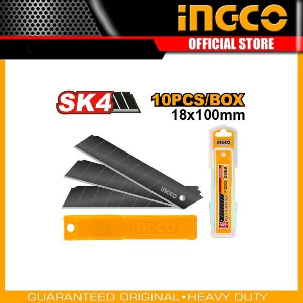 10 Pcs 18mm knife
blades set HKNCB181 | Company: INGCO | Origin: China