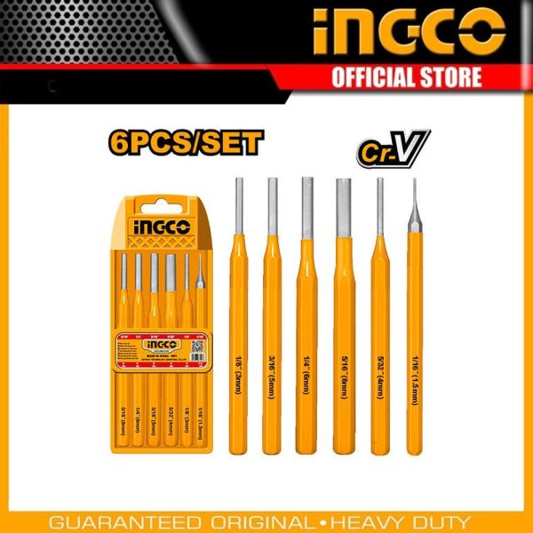 6 Pcs Pin punch set HKPP8606 | Company: INGCO | Origin: China