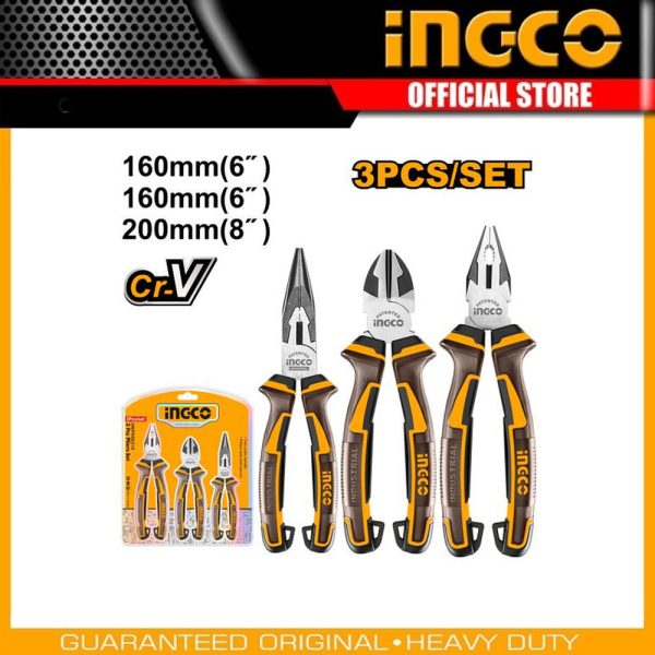 3 Pcs pliers set HKPS28318 | Company: INGCO | Origin: China