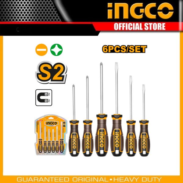6 Pcs screwdriver set HKSDS0628 | Company: INGCO | Origin: China