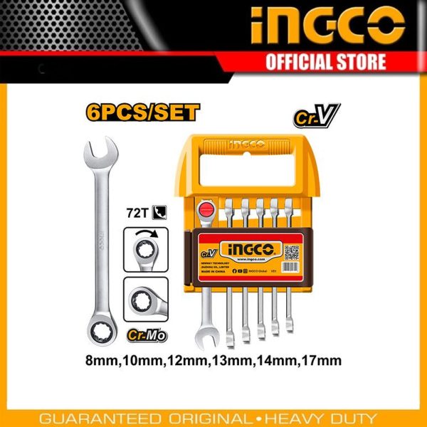 6 Pcs Ratchet spanner
set HKSPAR2062 | Company: INGCO | Origin: China