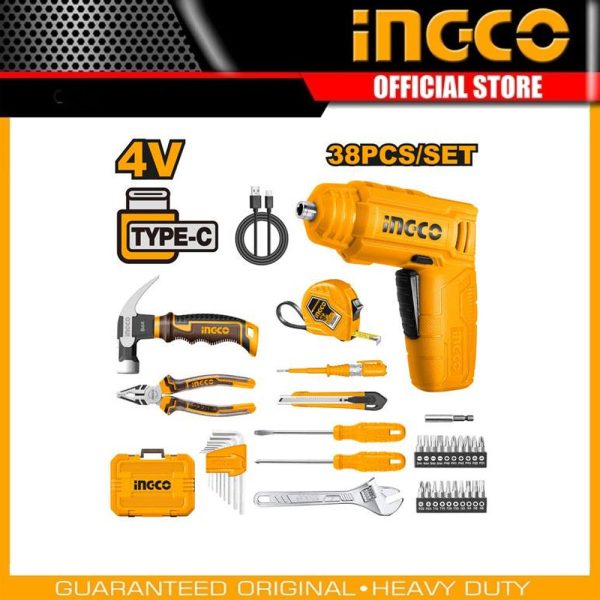 38 Pcs tools set HKTHP10381 | Company: INGCO | Origin: China