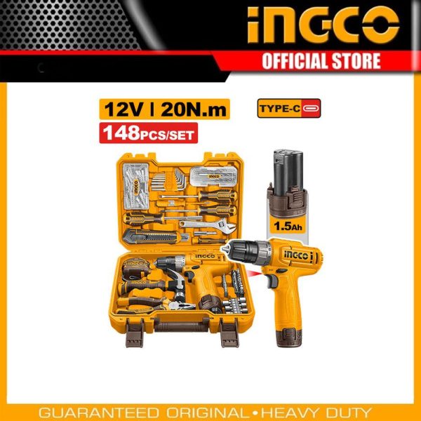 148 Pcs Tools set HKTHP41482 | Company: INGCO | Origin: China