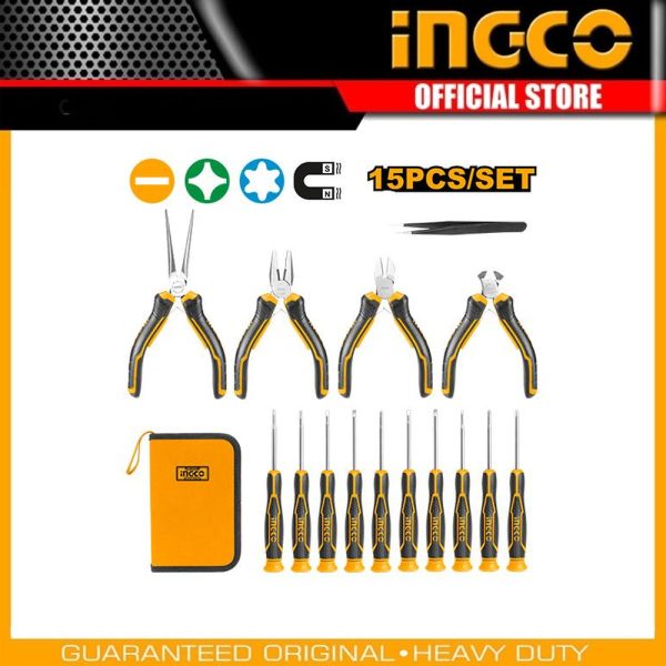 15 Pcs Precision Tools
set HKTTS0151 | Company: INGCO | Origin: China