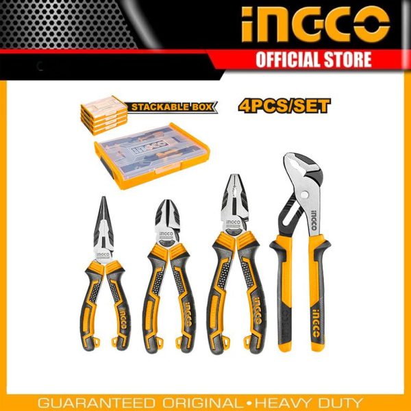 4 Pcs Pliers set HKTV01P042 | Company: INGCO | Origin: China