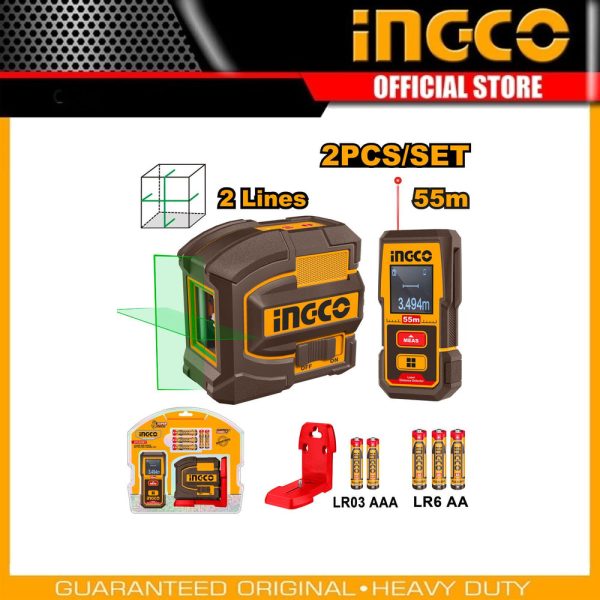 Laser level and
distance measuring kit HLL260403 | Company: INGCO | Origin: China