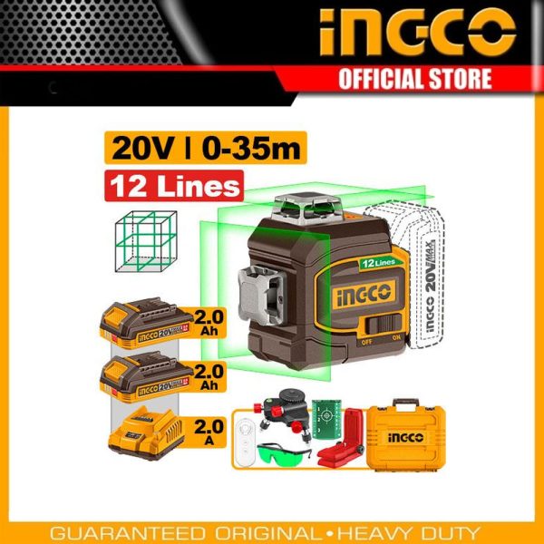 Cordless 3D-laser level HLL3012165 | Company: INGCO | Origin: China