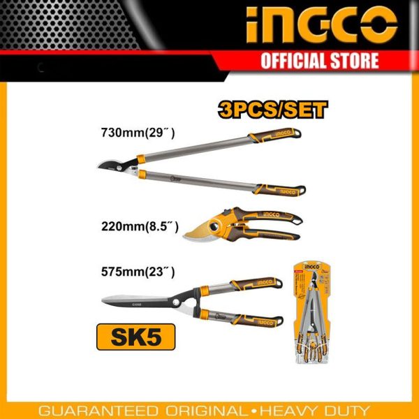3 Pcs garden shears
set HLT76033 | Company: INGCO | Origin: China