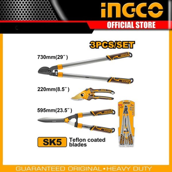 3 Pcs garden shears
set HLT76133 | Company: INGCO | Origin: China