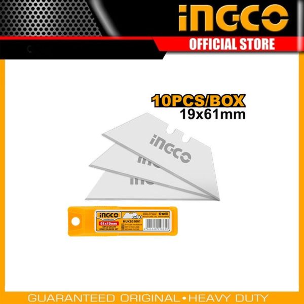 10 Pcs utility knife
blades set HUKB61001 | Company: INGCO | Origin: China
