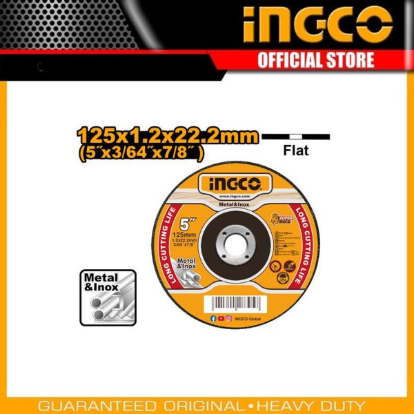Abrasive metal cutting
disc MCD121251 | Company: INGCO | Origin: China