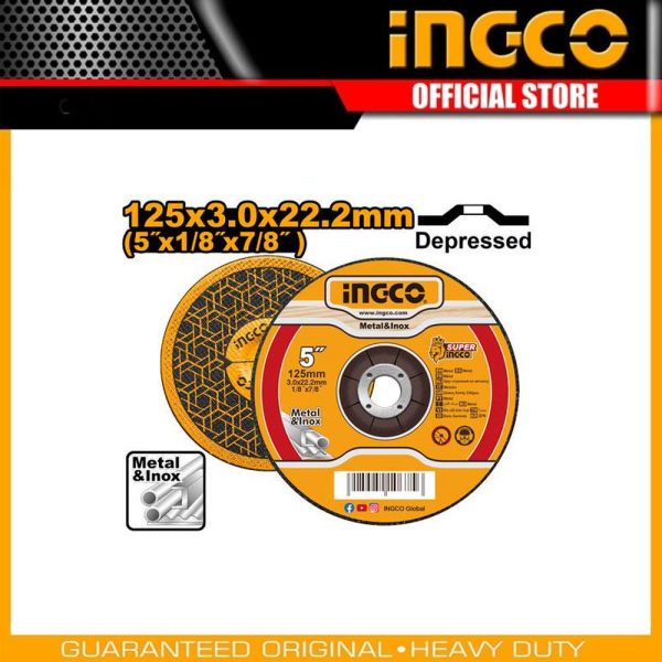 Abrasive metal cutting
disc MCD301251 | Company: INGCO | Origin: China