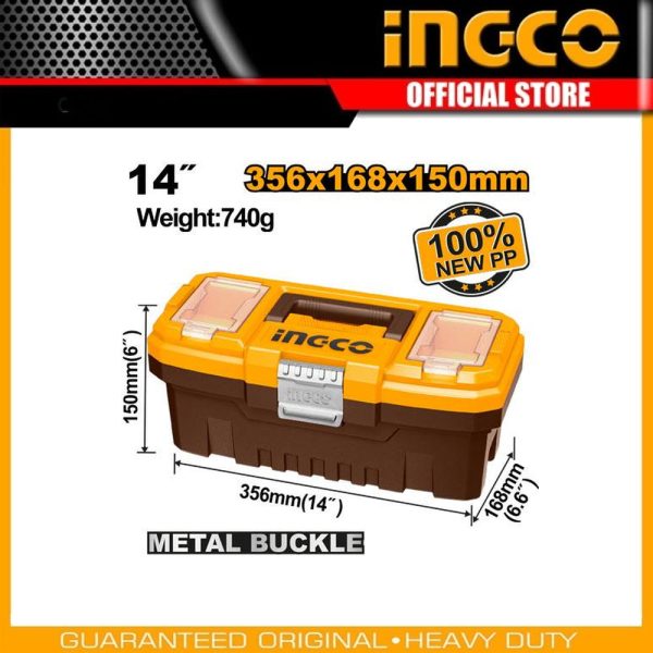 14" Plastic tool box PBX1402 | Company: INGCO | Origin: China