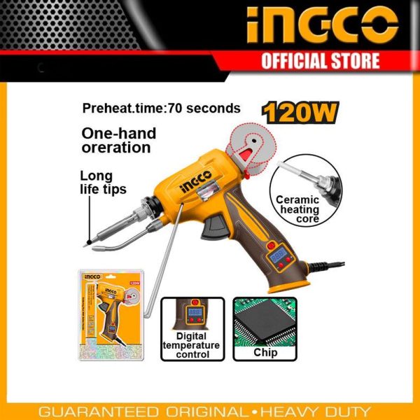 Soldering gun with
solder feeder SI036732 | Company: INGCO | Origin: China