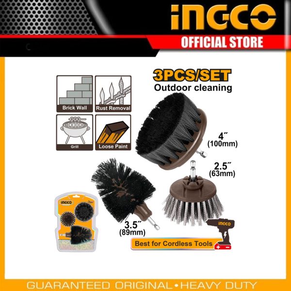 3 Pcs Multi-purpose
brush set WCB0302 | Company: INGCO | Origin: China